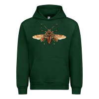 Forest Green acrocinus beetle with wings Urban Hoodie - LillyAllenDesigns