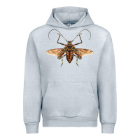 Heather Grey acrocinus beetle with wings Urban Hoodie - LillyAllenDesigns