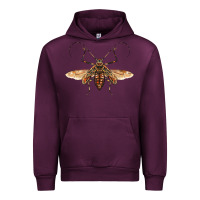 Mauve Wine acrocinus beetle with wings Urban Hoodie - LillyAllenDesigns