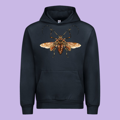 Acrocinus Beetle With Wings Urban Hoodie Designed By Lillyallendesigns