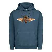 Pigment Midnight Navy acrocinus beetle with wings Urban Hoodie - LillyAllenDesigns