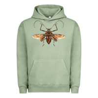 Pigment Oil Green acrocinus beetle with wings Urban Hoodie - LillyAllenDesigns
