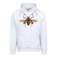 White acrocinus beetle with wings Urban Hoodie - LillyAllenDesigns