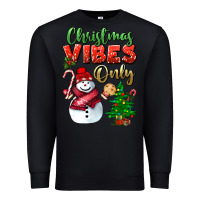 Black christmas vibes only Premium Sweatshirt - BundleAndBundleShop