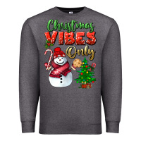 Charcoal Heather christmas vibes only Premium Sweatshirt - BundleAndBundleShop