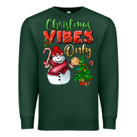 Sports Green christmas vibes only Premium Sweatshirt - BundleAndBundleShop