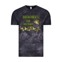 Cloud Black fish lures hooked on being grandpa Vintage Tee - Artiststas