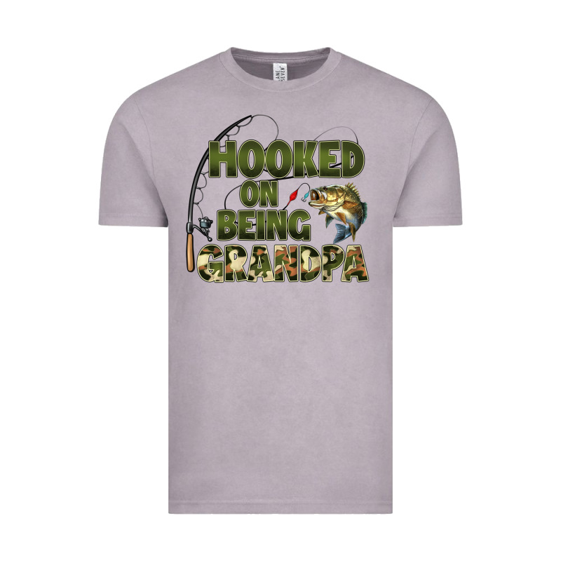 Fish Lures Hooked On Being Grandpa Vintage Tee by Artiststas | Teevron