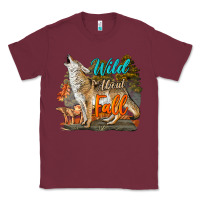 Burgundy Wild About Fall Coyote Classic Tee - LillyAllenDesigns