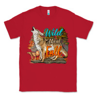 Red Wild About Fall Coyote Classic Tee - LillyAllenDesigns