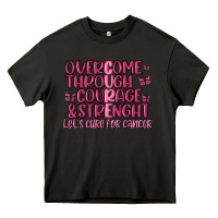 Asphalt overcome through courage strength  malia Heavy Core Tee - MaliasSmallBusiness