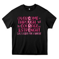 Black overcome through courage strength  malia Heavy Core Tee - MaliasSmallBusiness