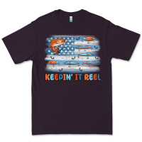 Plum fishing lure flag keepin' it reel Premium Tee - MaliasSmallBusiness