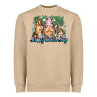 Mushroom Gnome bunny Happy Easter Day Heavyweight Sweatshirt - HowdyJamesFarm