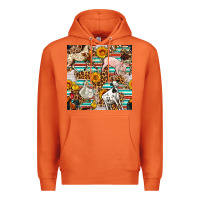 Carrot Western Leopard Farm Animals Seamless Pattern Premium Hoodie - FaDigitalArtStudio