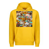 Lemon Western Leopard Farm Animals Seamless Pattern Premium Hoodie - FaDigitalArtStudio