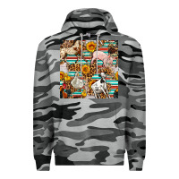 Slate Camo Western Leopard Farm Animals Seamless Pattern Premium Hoodie - FaDigitalArtStudio