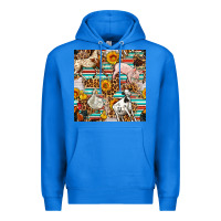 True Royal Western Leopard Farm Animals Seamless Pattern Premium Hoodie - FaDigitalArtStudio