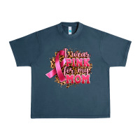Midnight Navy i wear pink for my mom Urban Heavy Tee - Artiststas