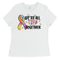 White we are all tied together Ladies Tee - MaliasSmallBusiness