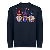 Navy USA gnomies 4th of july Heavyweight Sweatshirt - HowdyJamesFarm