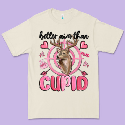 Better Aim Than Cupid Premium Tee Designed By Maliassmallbusiness
