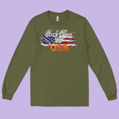 God Bless The Usa Long Sleeve Tee Designed By Bettercallsaul
