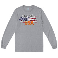 Heather Grey God Bless The USA Long Sleeve Tee - Bettercallsaul
