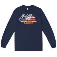 Navy God Bless The USA Long Sleeve Tee - Bettercallsaul