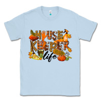 Dusty Blue Housekeeper life fall Classic Tee - LillyAllenDesigns