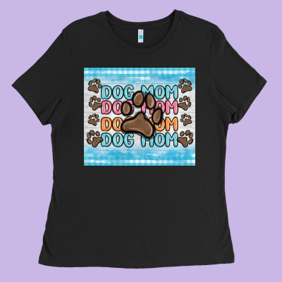 Dog Mom Ladies Tee Designed By Maliassmallbusiness