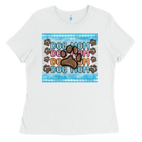 White dog mom Ladies Tee - MaliasSmallBusiness