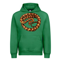 Emerald Corn Snake Illustrations Urban Hoodie - LillyAllenDesigns