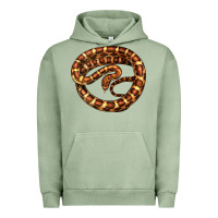 Pigment Oil Green Corn Snake Illustrations Urban Hoodie - LillyAllenDesigns