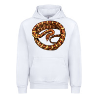 White Corn Snake Illustrations Urban Hoodie - LillyAllenDesigns