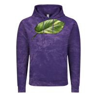 Cloud Purple Golden Pothos Leaf Vintage Hoodie - LillyAllenDesigns