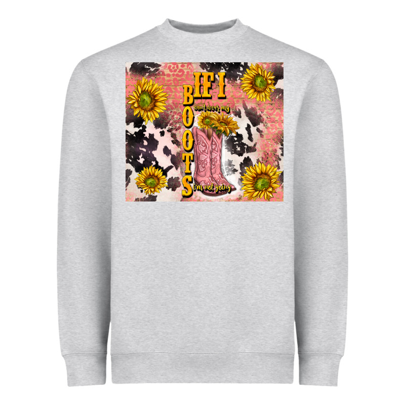 Cowgirl Boots Sunflower Heavyweight Sweatshirt by TumblerDesignByShophia | Teevron