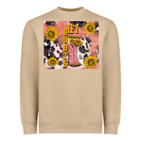 Mushroom cowgirl boots sunflower Heavyweight Sweatshirt - TumblerDesignByShophia
