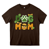 Chocolate Brown st. patricks day dog mom Heavy Core Tee - MaliasSmallBusiness