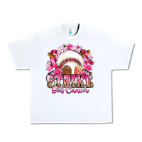 White strike out cancer baseball Urban Heavy Tee - Artiststas