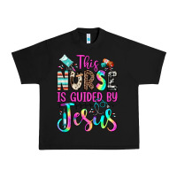 This Nurse Is Guided By Jesus Urban Heavy Tee | Teevron