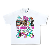 White this nurse is guided by jesus Urban Heavy Tee - JahusDesignShop
