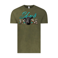 Vintage Olive show mom aztec cowhide black angus Vintage Tee - Artiststas