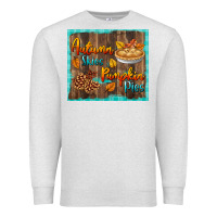Oatmeal Heather autumn skies pumpkin pies tumbler Premium Sweatshirt - BundleAndBundleShop