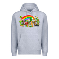 Heather Grey St. Patrick's Day Teacher Premium Hoodie - OliviaCreatesArt