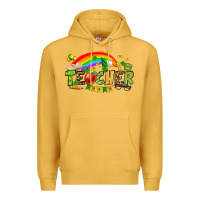 Mustard St. Patrick's Day Teacher Premium Hoodie - OliviaCreatesArt