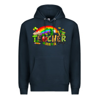 Navy St. Patrick's Day Teacher Premium Hoodie - OliviaCreatesArt