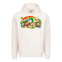 Pale Pink St. Patrick's Day Teacher Premium Hoodie - OliviaCreatesArt