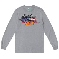 Heather Grey God Bless The USA Long Sleeve Tee - Bettercallsaul
