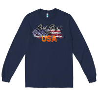 Navy God Bless The USA Long Sleeve Tee - Bettercallsaul